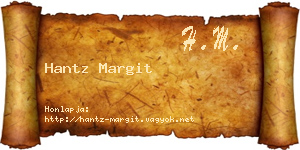 Hantz Margit névjegykártya
